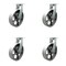 Service Caster 10'' Extra Heavy Duty Semi Steel Cast Iron Wheel Swivel Caster , 4PK CRAN-SCC-KP92S1030-SSR-4 - alternate 1